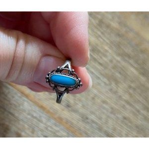 Sterling and turqoise ring